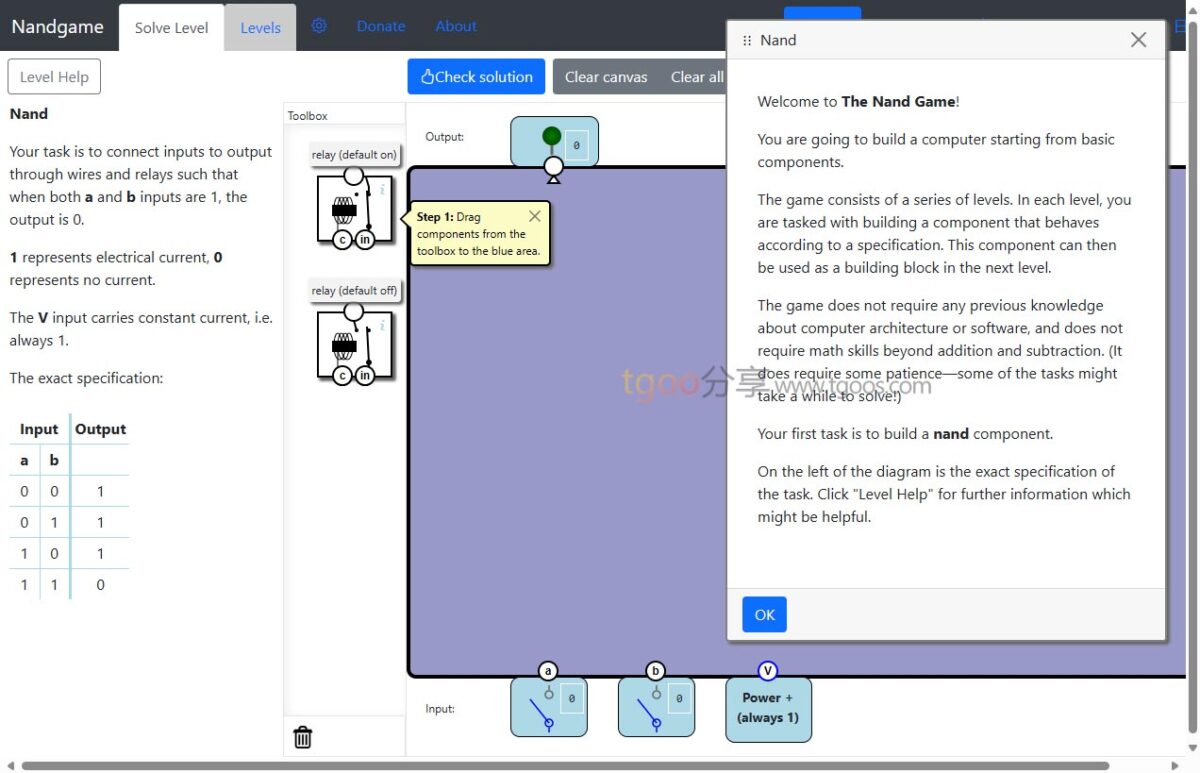 Ndagames NandGame-从零构建计算机的益智游戏-tgoo分享